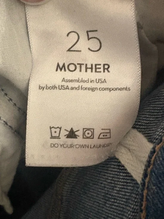 MOTHER The Hustler Ankle Fray Jeans – Size 25 - Picture 6 of 10